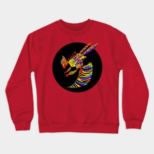 tribal aztec bee queen ecopop Crewneck Sweatshirt